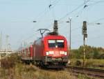 182 024 am 25.09.2011 mit RB nach Eisenach an den Zwischensignale in Naumburg.