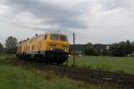 kbs-978-mittelschwabenbahn/218629/218-391-u-218-304-bei 218 391 u. 218 304 bei Billenhausen. (24.08.2012)