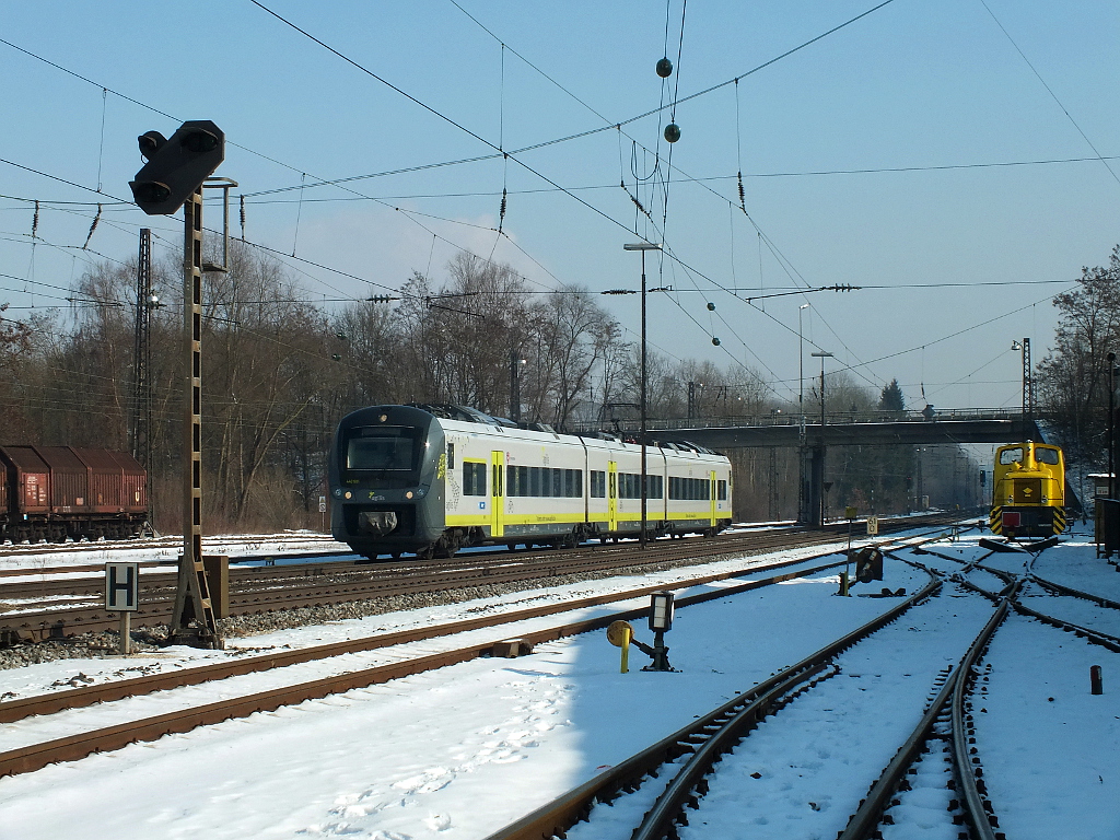 Agilis 440 401 als RB nach Ulm am 12.02.2012 in Gnzburg.