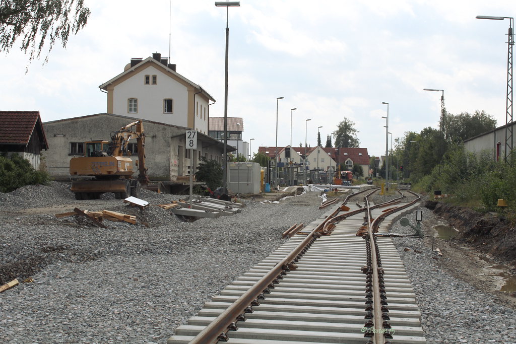 Bahnhofsbereich Krumbach.(25.08.2012)