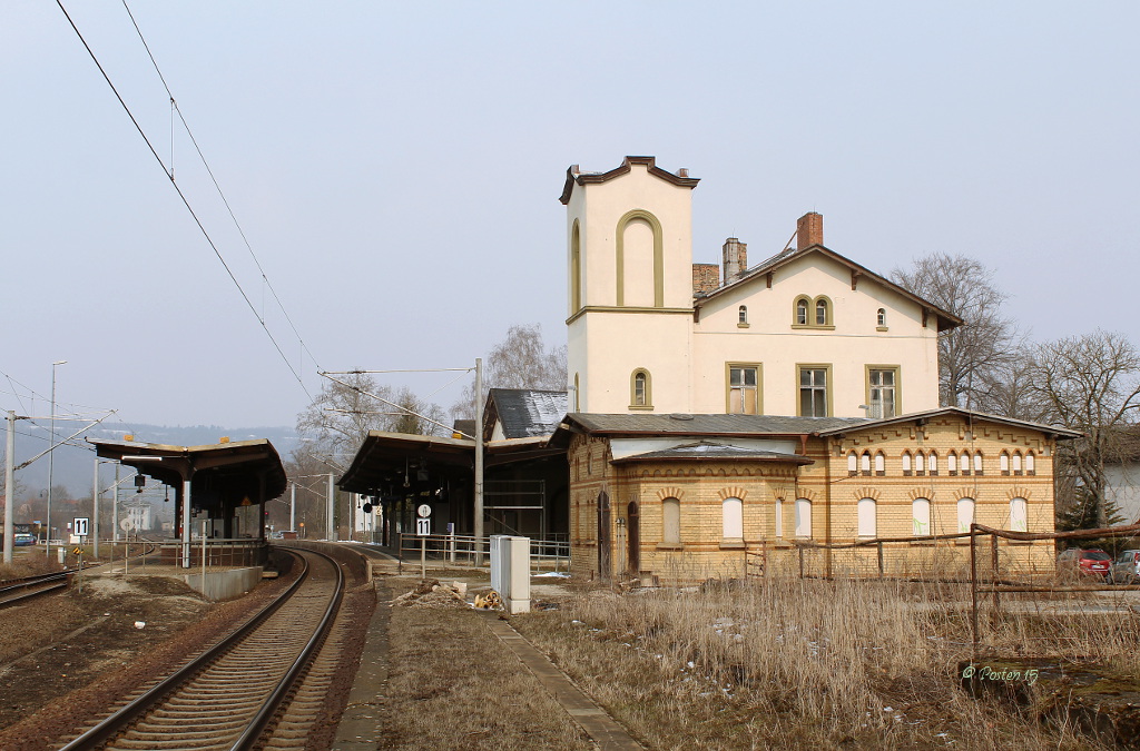 Bahnhofsgebude Groheringer Seite