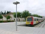 Mallorca/10168/vt-61-30-ist-soeben-im-bahnhof VT 61-30 ist soeben im Bahnhof Manacor eingefahren. 02.10.2005.